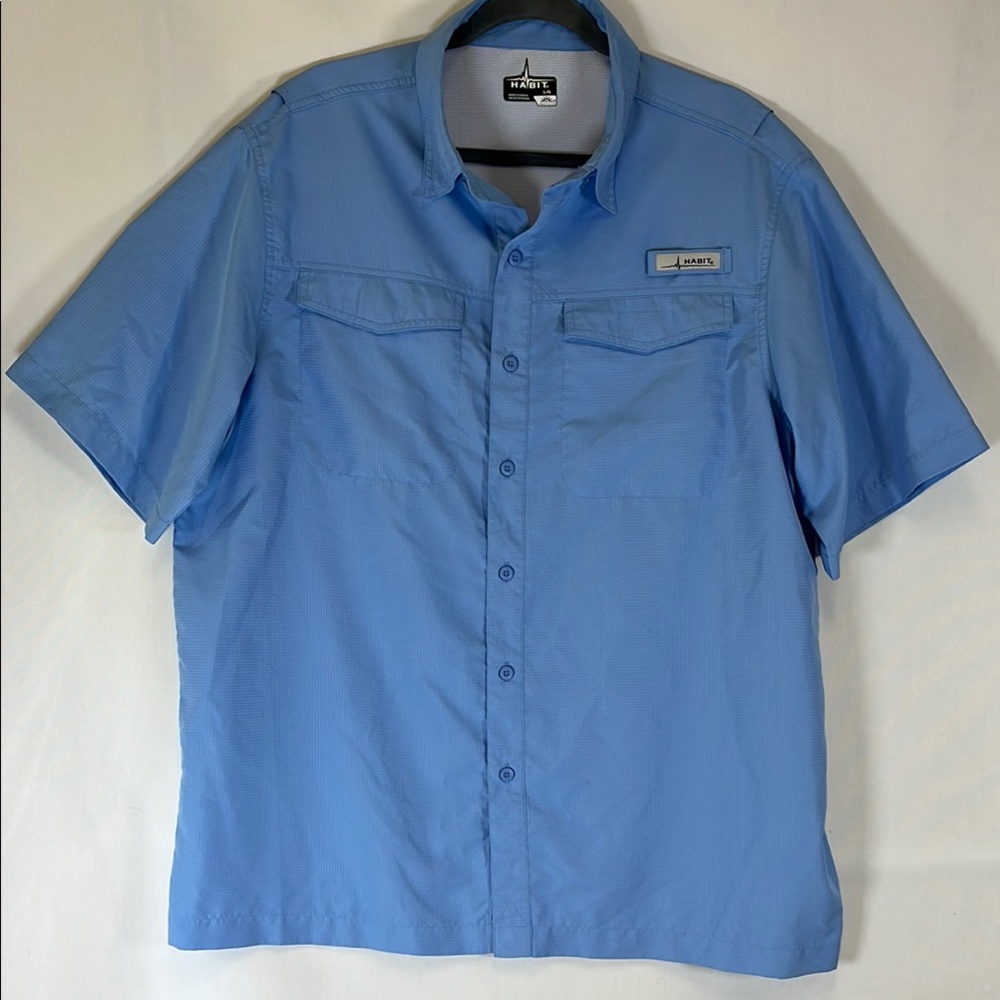 Habit Outdoors Vented Short Sleeve Fishing Shirt L